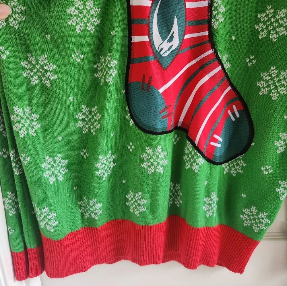 Star Wars Mandalorian Baby Yoda Grogu Knit‎ Ugly Christmas Sweater Size Large